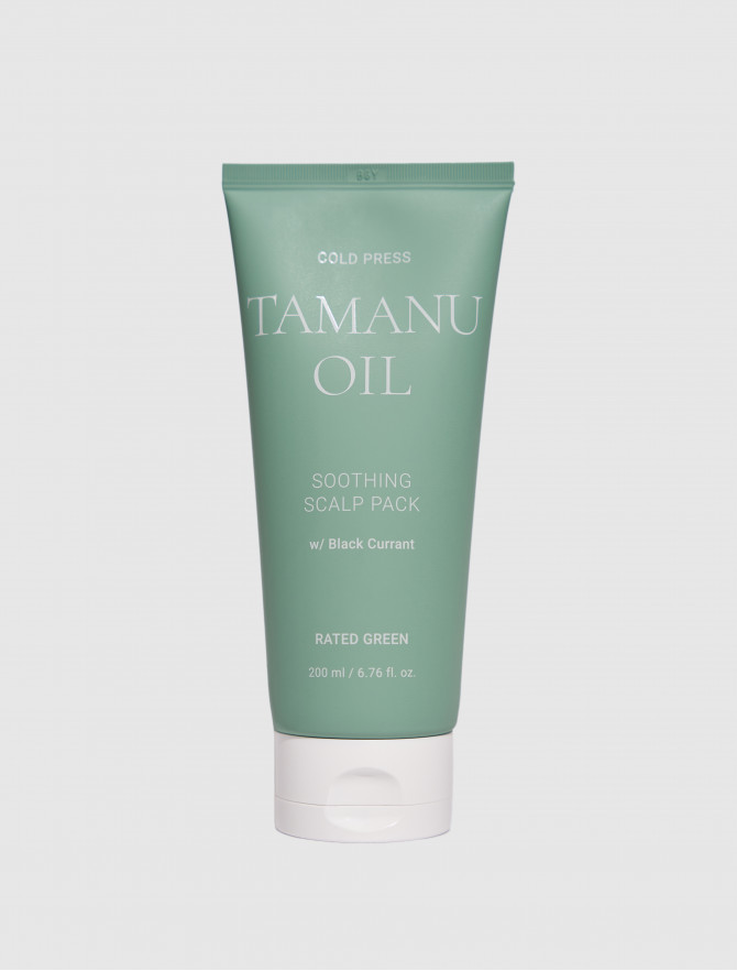 Успокаивающая маска с маслом тамана RATED GREEN Cold Press Tamanu Soothing Scalp Pack фото 1, цены, отзывы