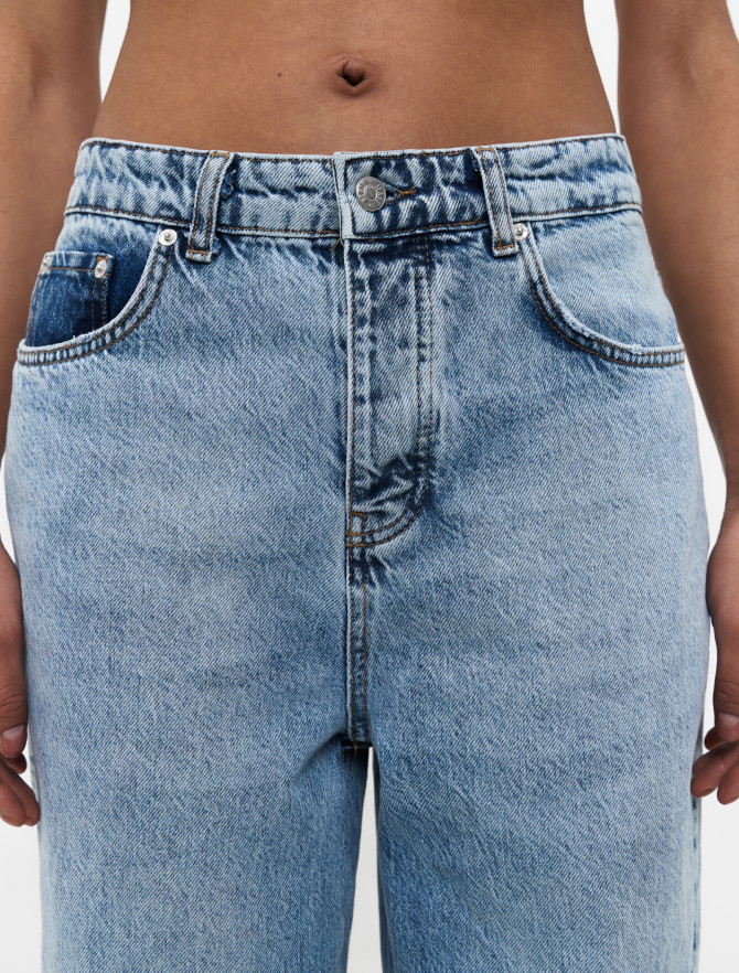 Джинсы baggy в голубом цвете фото 4, цены, отзывы